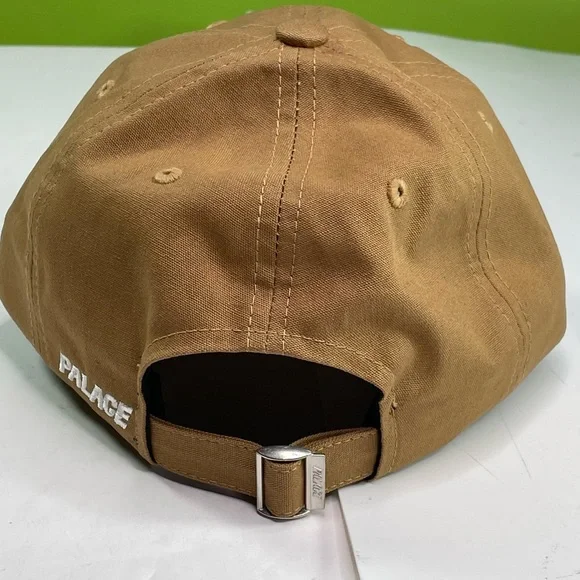 Palace Skateboards Tan Canvas P Initial 6 Panel Adjustable Hat Cap - Picture 3 of 10